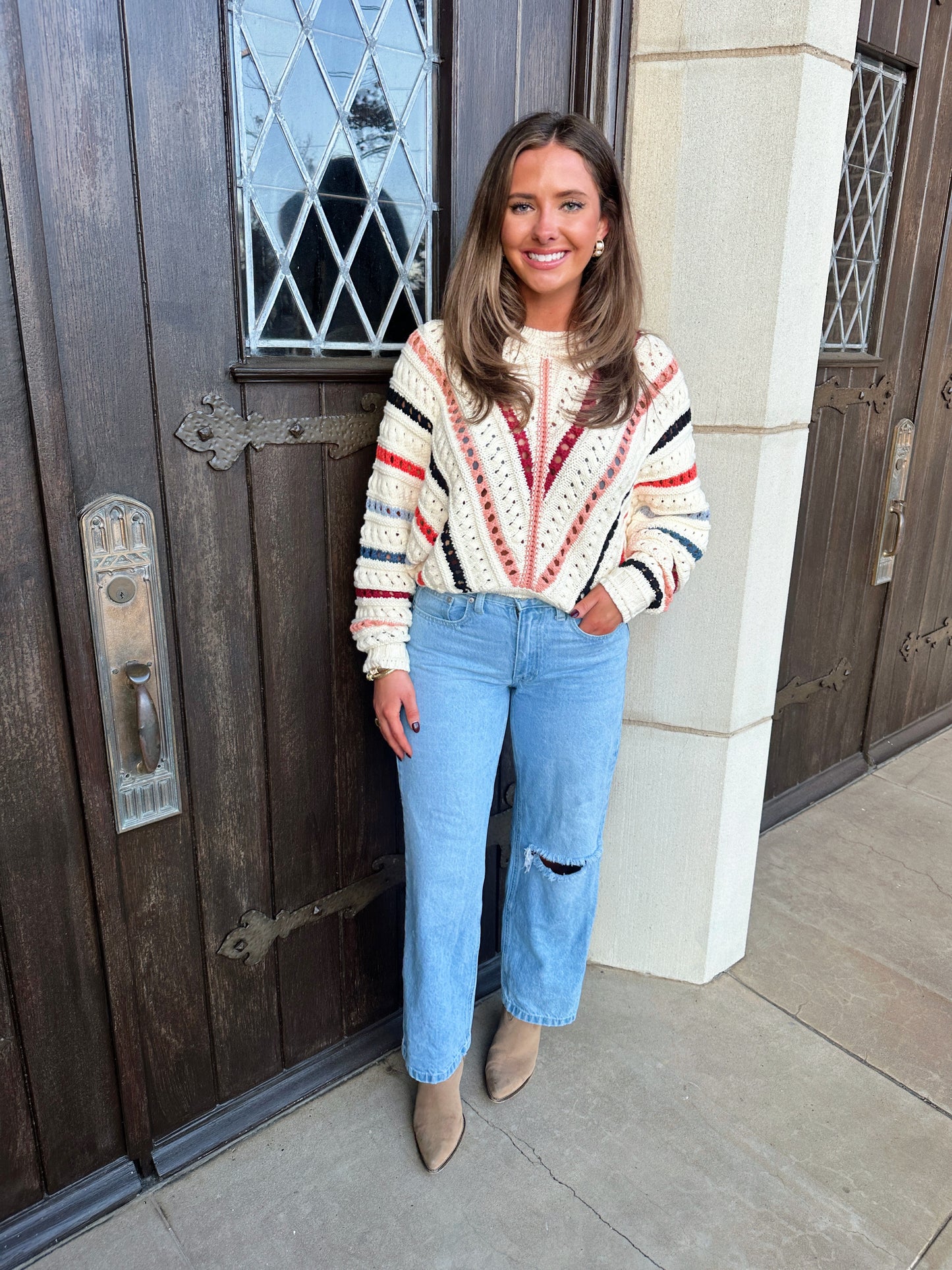Colorful Combo Sweater