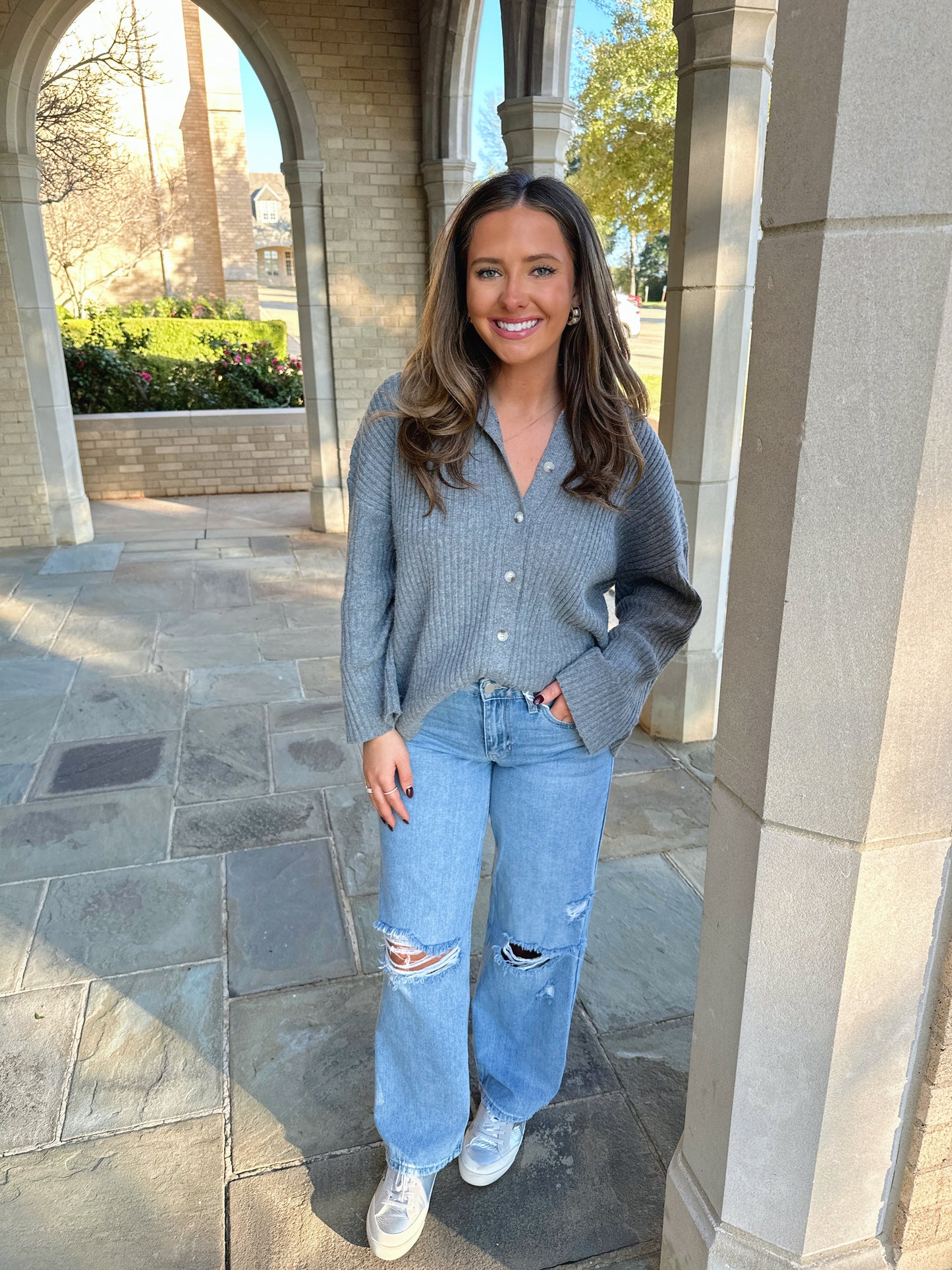 Leslie Collared Cardigan