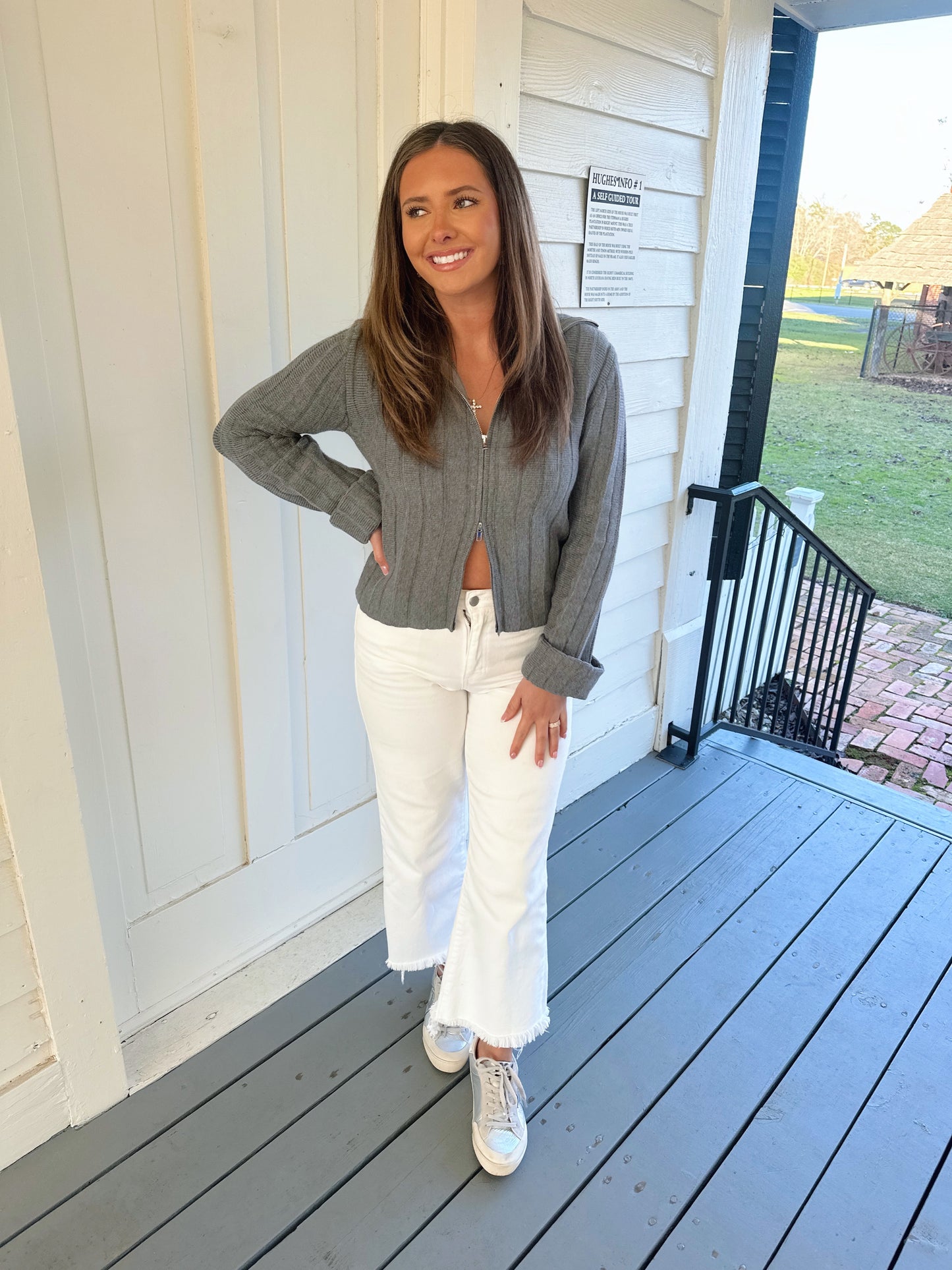 Kirsten Zip Up Sweater