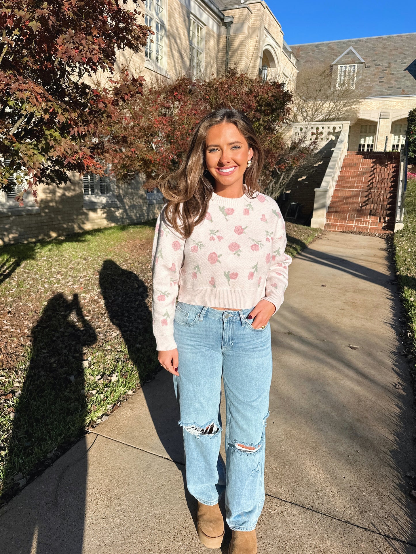 Candace Floral Sweater