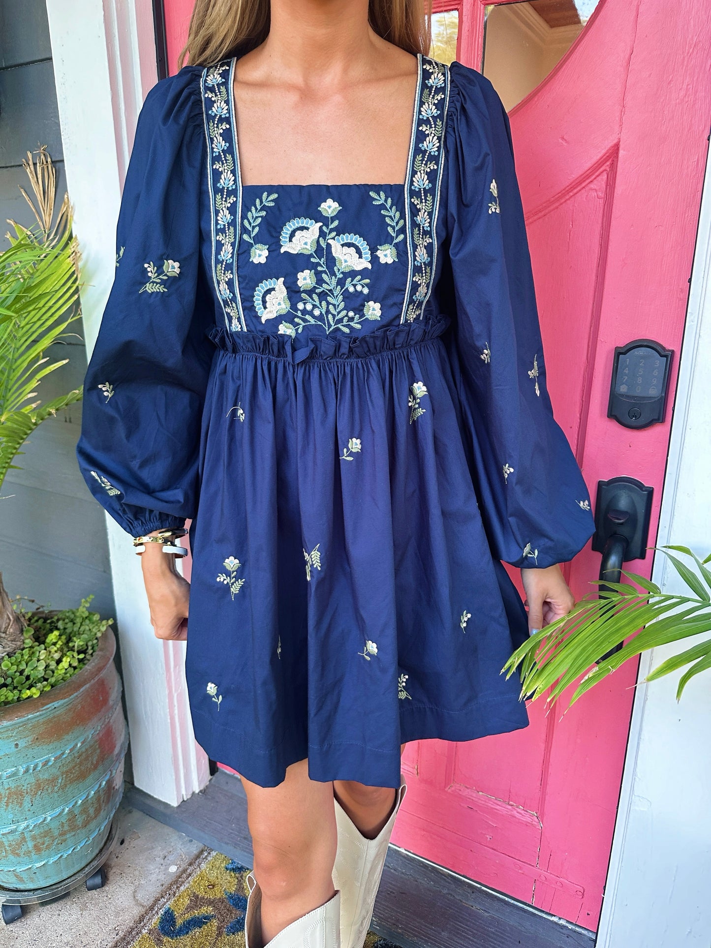 Audrey Embroidered Dress