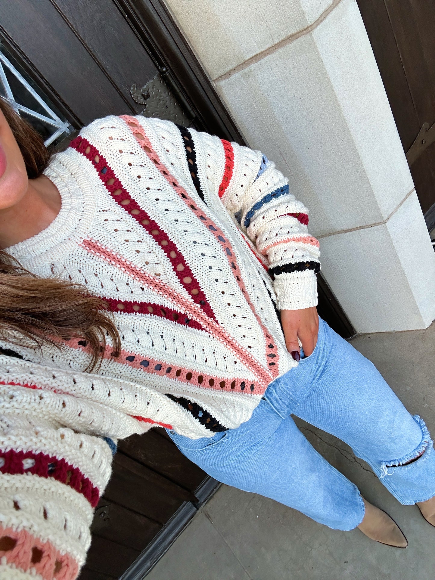 Colorful Combo Sweater