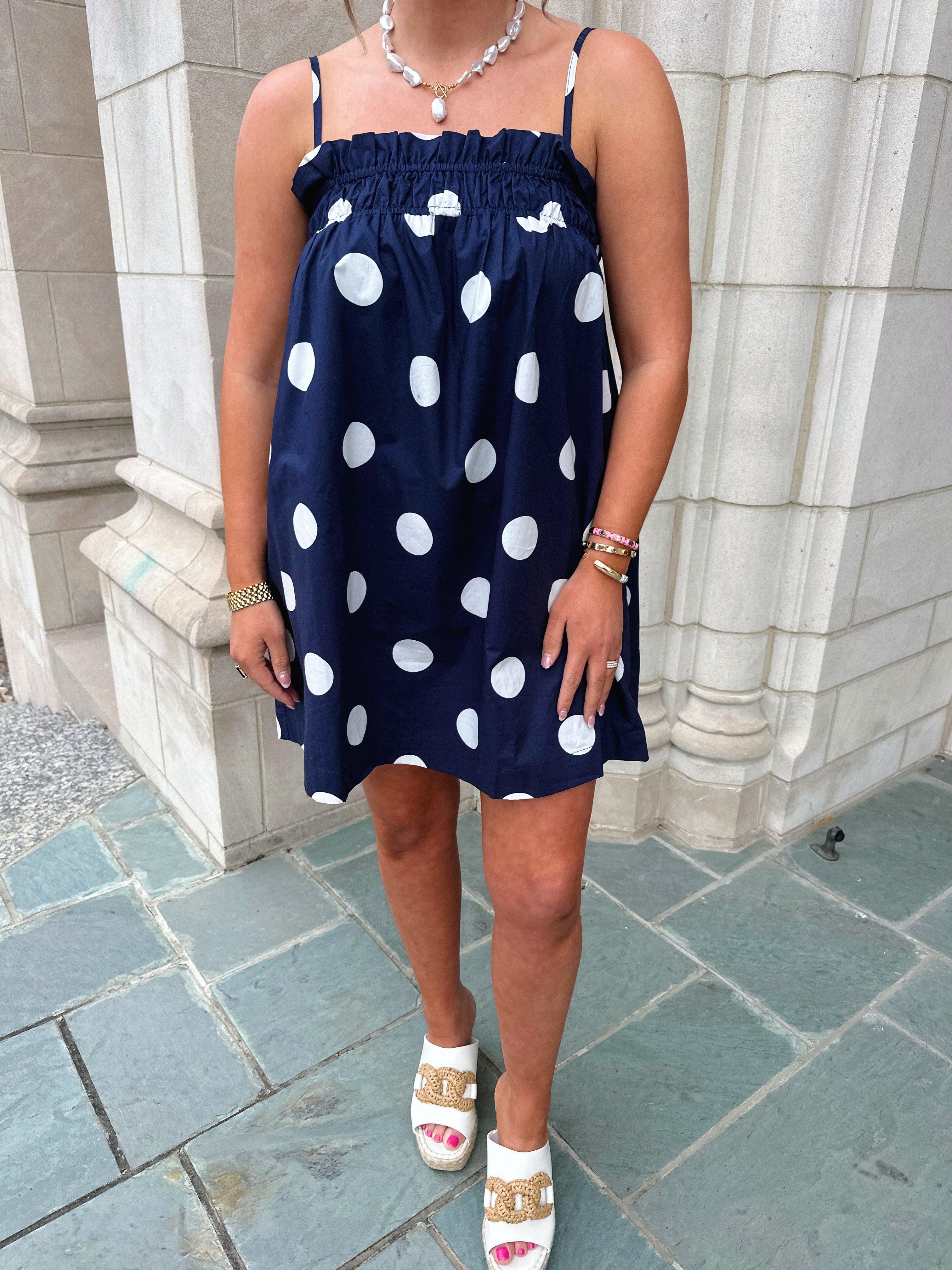 Polka Dot Mini Dress – Printed in Pink Boutique