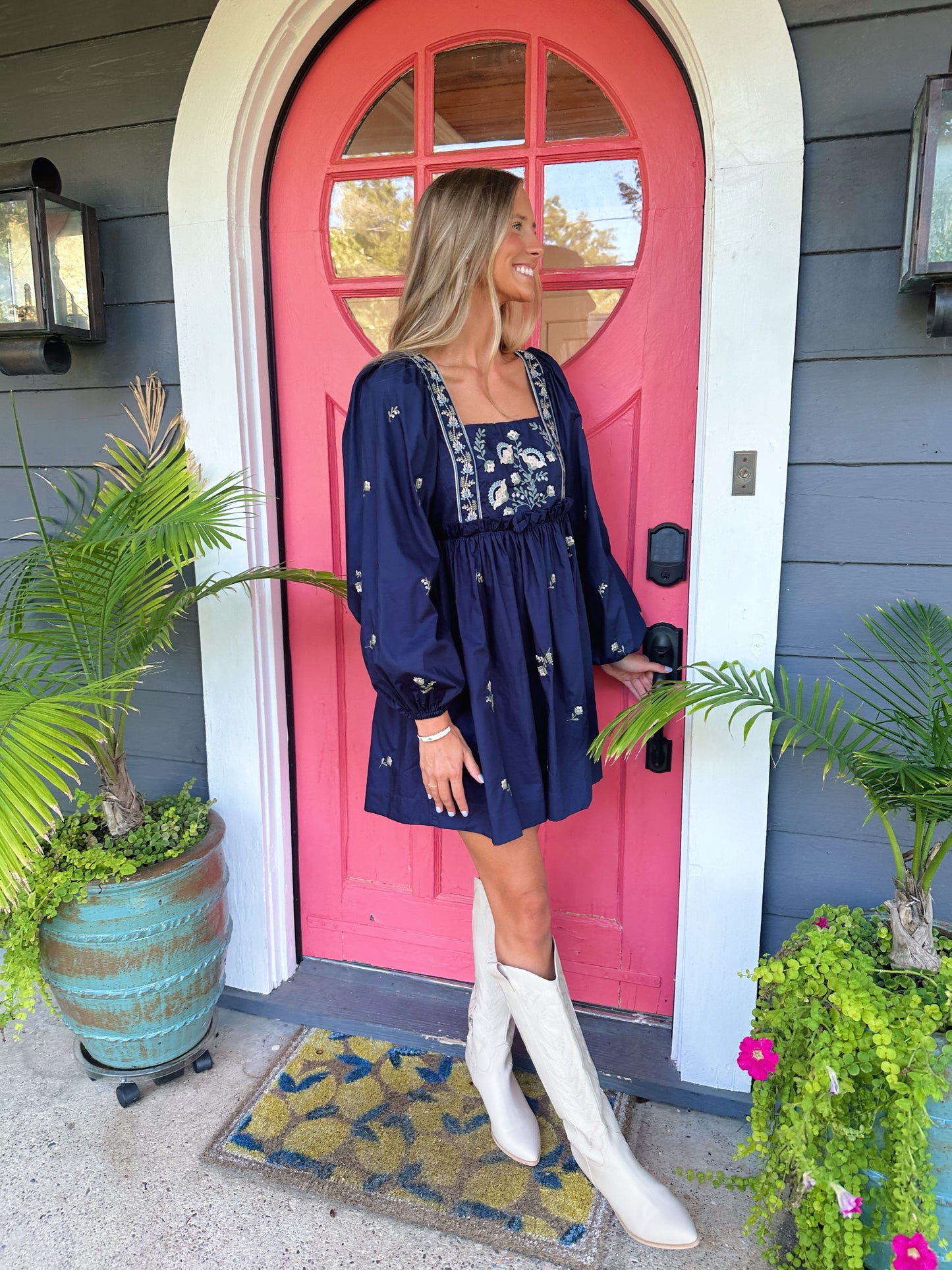 Audrey Embroidered Dress