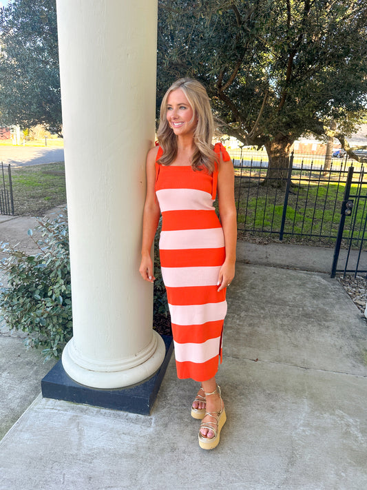 Maggie Stripe Maxi Dress