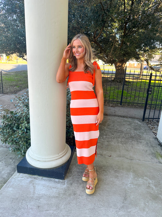 Maggie Stripe Maxi Dress