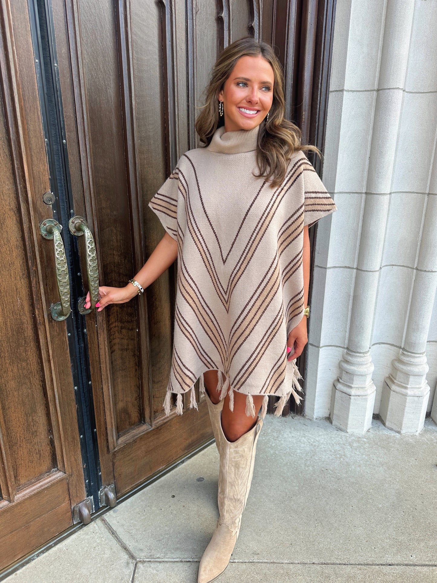 Payton Tassel Poncho