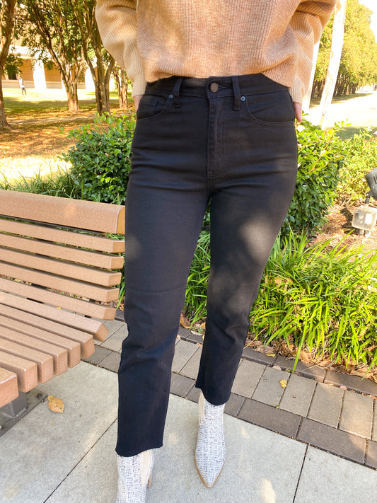 Black Straight Leg Jeans